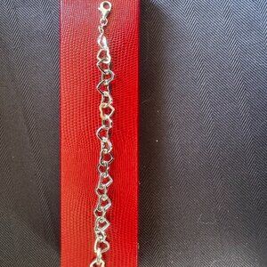 Bruce G Weber Sterling Silver heart bracelet  small